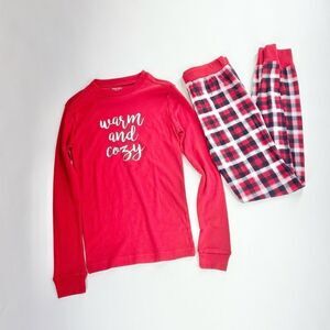 Sleepytime PJs Christmas holiday winter Plaid pajama set 12